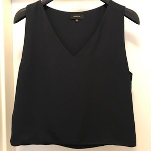 Cropped swingy vneck Babaton blouse - from Aritzia